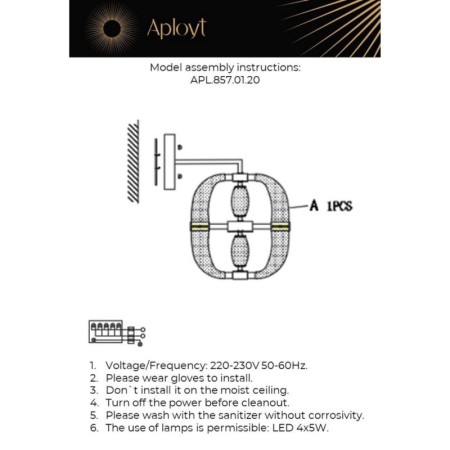 Бра APLOYT APL.857.01.20