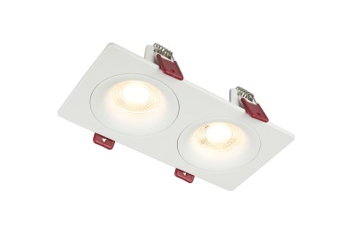 Светильник встраиваемый GU10 2*50W, белый IL.0029.0002-2-WH