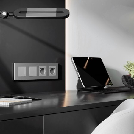 Рамка Slab серебро софт W0042965