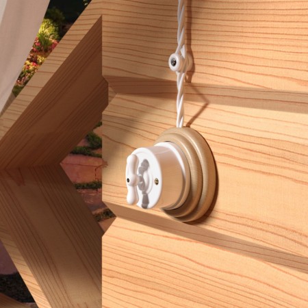 Кабель Ретро кабель белый W6453301