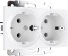 Розетка Встраиваемые механизмы белые матовые W1172061