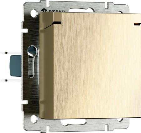 Розетка Встраиваемые механизмы шампань рифленый W1171210