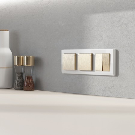 Розетка Встраиваемые механизмы шампань рифленый W1171210