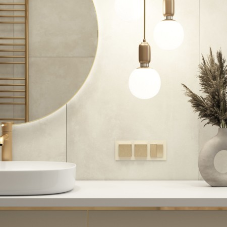 Розетка Встраиваемые механизмы шампань рифленый W1171210