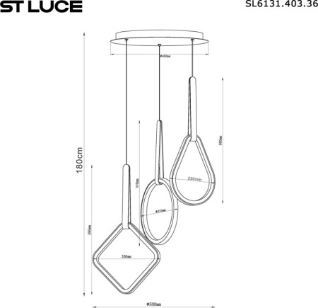 Подвесной светильник Shape SL6131.403.36