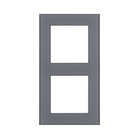 Рамка 2-постовая, стекло серый Kollinger Asthetik AS2GY