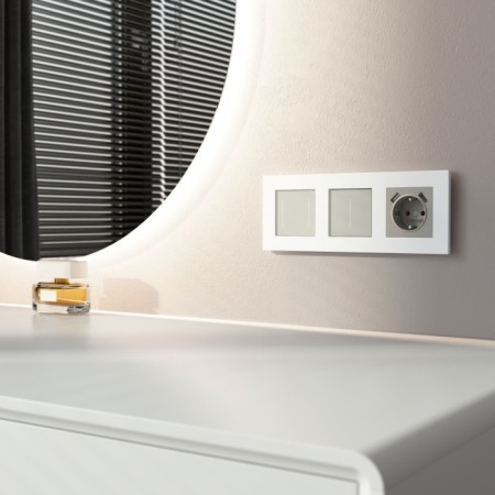 Выключатель Встраиваемые механизмы дымчатый W4522014