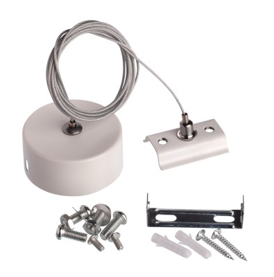 Подвес 2м для накладного шинопровода трековой системы 1 фазный трек 220В, Белый IL.0010.0045