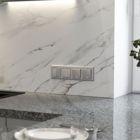 Рамка Stark серебряный матовый W0041865