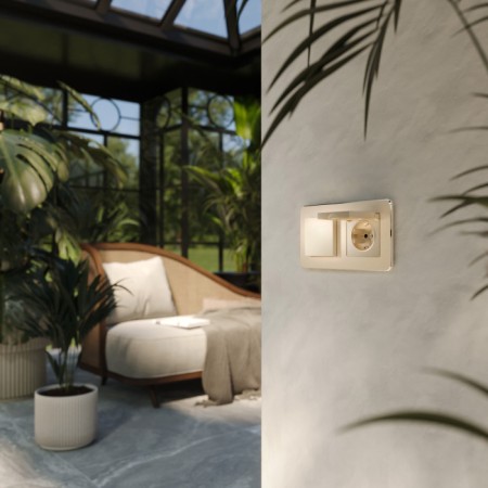 Розетка Встраиваемые механизмы шампань W1171211