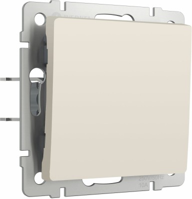 Кнопка звонка Встраиваемые механизмы айвори матовые W1114562