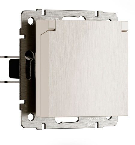 Розетка Встраиваемые механизмы перламутровый рифленый W1171213