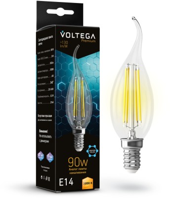 Лампочка светодиодная Candle wind 9W Graphene 7220