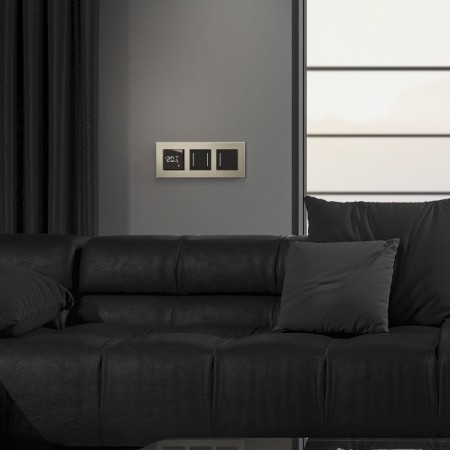 Выключатель Встраиваемые механизмы черные матовый W4522008