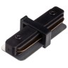 I - соединитель питания для накладного шинопровода трековой системы 1 фазный трек 220В, Черный IL.0010.2140