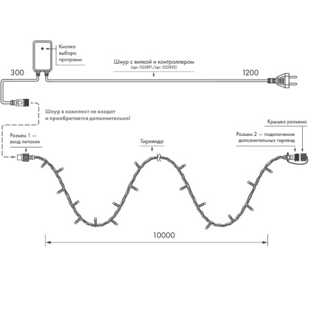 Светодиодная нить ARdecoled 025823