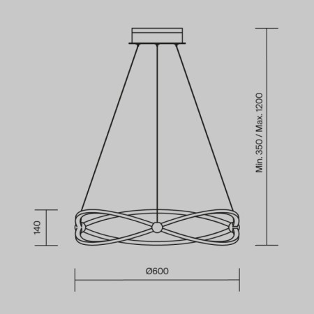 Подвесной светильник Weave MOD062PL-L45CH3K