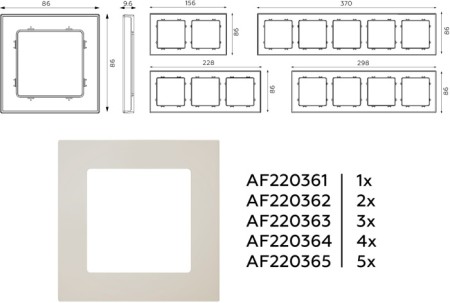 Рамка ALFA AF220361