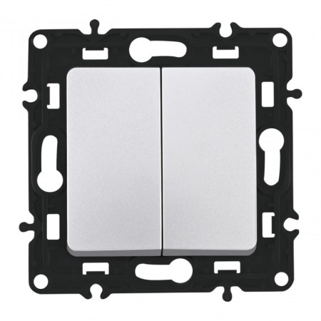 Выключатель Arte Milano 217.32-2.silver