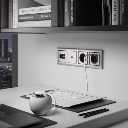 Накладка на механизм Встраиваемые механизмы глянцевый никель WL02-HDMI-CP