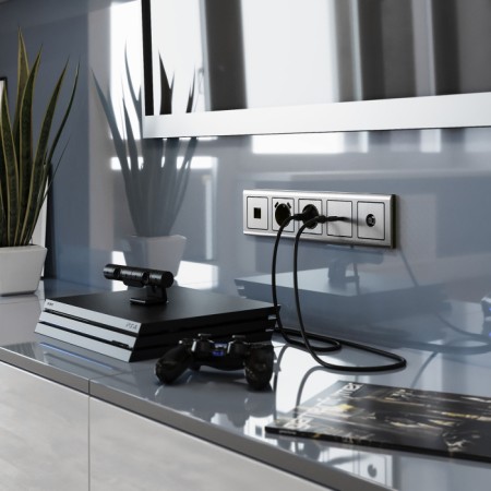 Накладка на механизм Встраиваемые механизмы глянцевый никель WL02-HDMI-CP