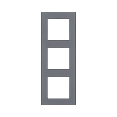 Рамка 3-постовая, стекло серый Kollinger Asthetik AS3GY