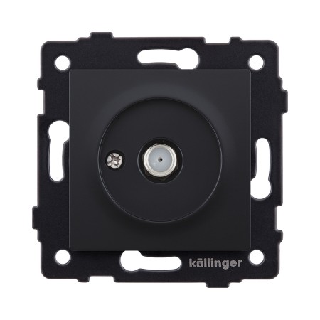 Розетка спутниковая SAT, черный матовый Kollinger REA-020BM для Aspekt, Eleganz, Reflex