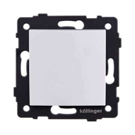 Выключатель 1-клавишный 10А/250В, изогнутый, белый Kollinger REA-R-001WH для Aspekt, Eleganz, Reflex