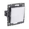 Выключатель 1-клавишный 10А/250В, изогнутый, белый Kollinger REA-R-001WH для Aspekt, Eleganz, Reflex