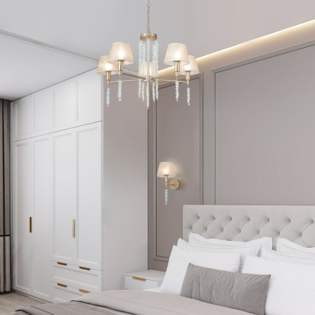 Подвесная люстра Eurosvet 60148/5 матовое золото