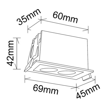 Встраиваемый светильник Mantra 9129