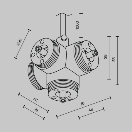 Коннектор Maytoni Technical CA019L4C-P-B