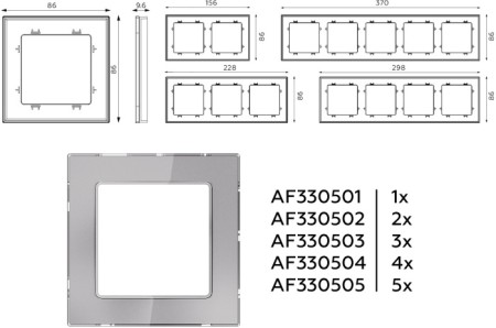 Рамка ALFA AF330504