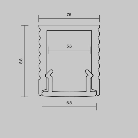 Профиль Maytoni Technical 631010