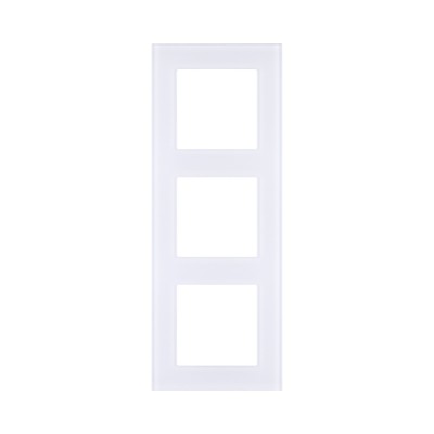 Рамка 3-постовая, стекло белый Kollinger Asthetik AS3WH