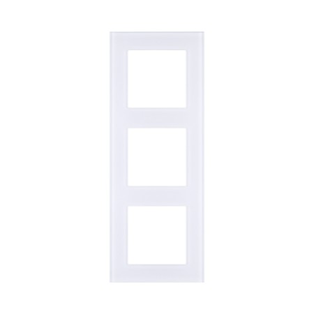 Рамка 3-постовая, стекло белый Kollinger Asthetik AS3WH