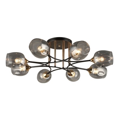 Люстра потолочная 8*60Вт E27 MD.4882-8-S COFFEE+FGD