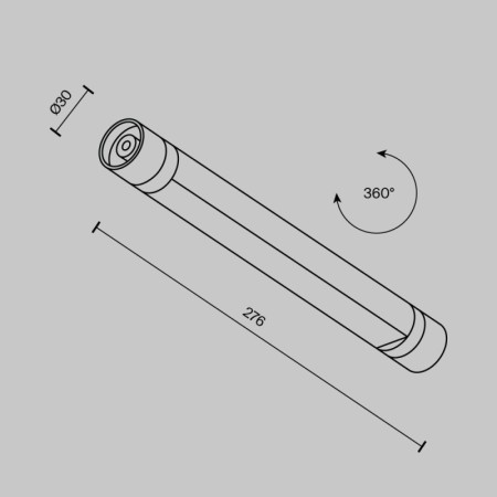 Светильник на шине Maytoni Technical C147CL-L300-6W3K-B