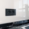 Розетка Встраиваемые механизмы черные матовый W1172008