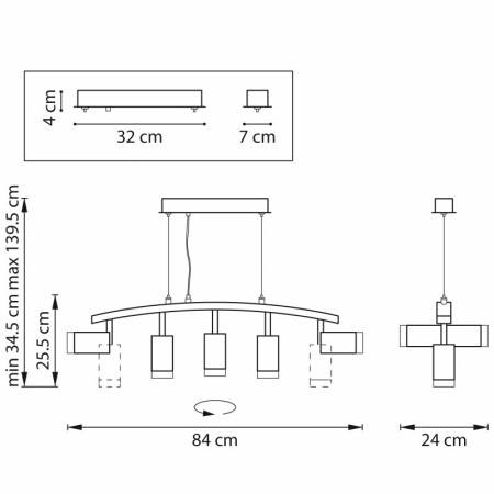 Подвесная люстра Lightstar LR7353650