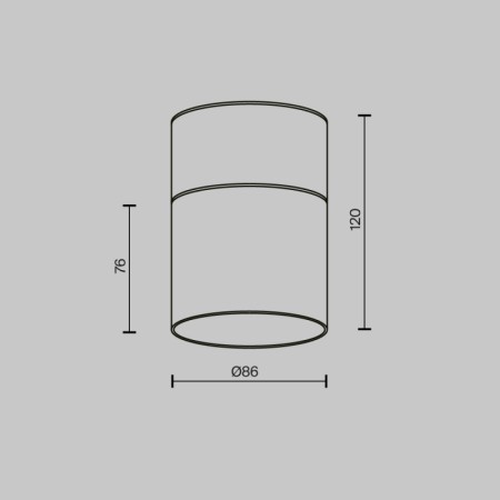 Влагозащищенный светильник Maytoni Technical C094CL-GX53-B