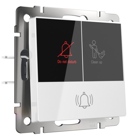 Кнопка звонка Встраиваемые механизмы белые W1114601