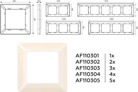 Рамка ALFA AF110302
