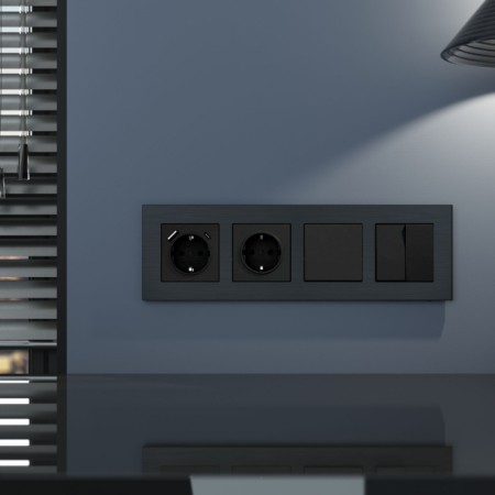 Рамка AluMax черный алюминий W0043508