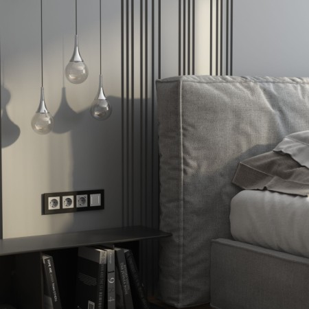 Рамка AluMax черный алюминий W0043508