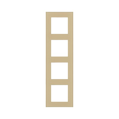 Рамка 4-постовая, стекло золотой Kollinger Asthetik AS4GD