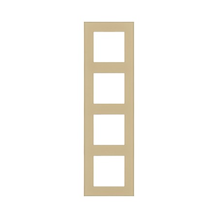 Рамка 4-постовая, стекло золотой Kollinger Asthetik AS4GD