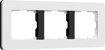 Рамка Split белый/черный, soft-touch W0033068