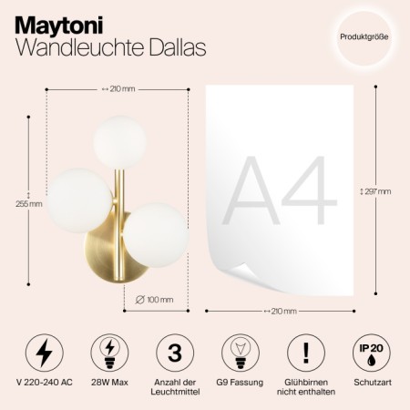 Бра Dallas MOD545WL-03BS