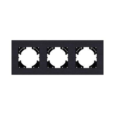 Рамка 3-постовая, черный Kollinger Reflex AL RA3BK